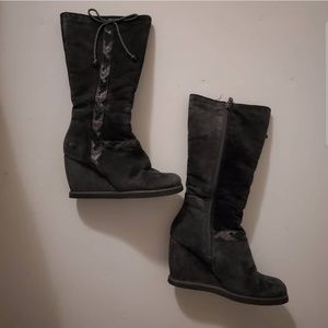 ROCKET DOG Faux Fur Wedge